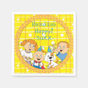Hanukkah Zeevie und Freunde Serviette