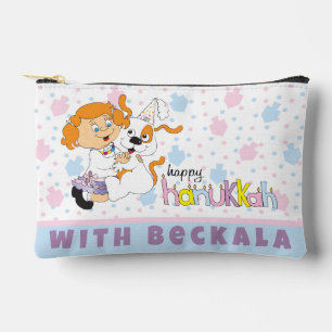 Hanukkah Zeevie und Friend Dreidel Game Zubehörtasche