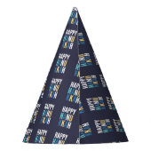 Hanukkah-Zeichen Partyhütchen (Rückseite)