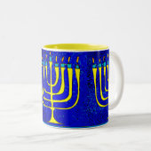 Hanukkah Zweifarbige Tasse (VorderseiteRechts)