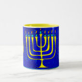 Hanukkah Zweifarbige Tasse (Mittel)