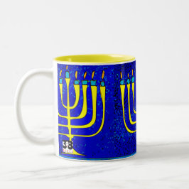 Hanukkah Zweifarbige Tasse