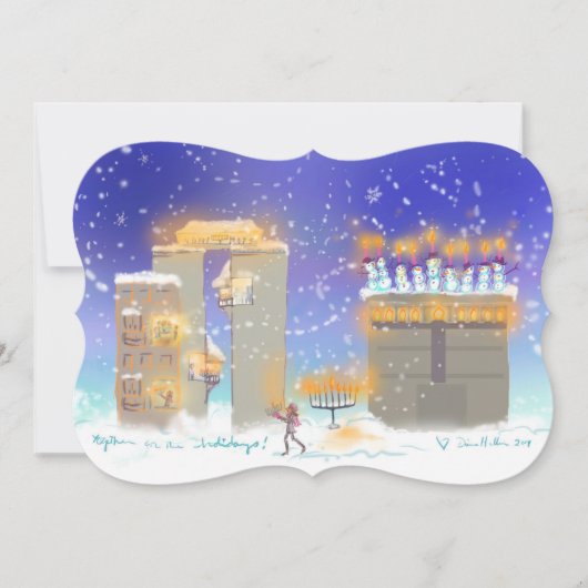 Hanukkahville Chanukka KARTE 2015 (Vorderseite)