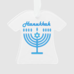 Hanukkia Frohes Chanukka Jüdischer Feiertag Menora Ornament