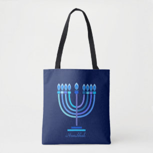 Hanukkiah glücklich Hanukkah jüdischen Urlaub Meno Tasche