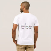 Hanukkiah und Shalom aus Edelsteinen T-Shirt (Schwarz voll)
