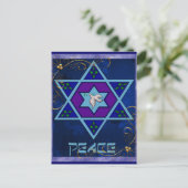 Hanukkka Friedenskunst Feiertagspostkarte (Stehend Vorderseite)