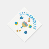 Hanukkuh Symbole Serviette (Ecke)