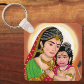 Hanuman & Anjana Mata Schlüsselanhänger (Vorderseite)
