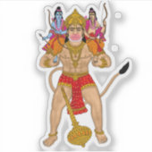 Hanuman-Aufkleber Aufkleber (Vorderseite)