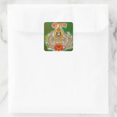 Hanuman-Aufkleber Quadratischer Aufkleber (Tasche)