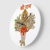Hanuman Clock Große Wanduhr (Winkel)