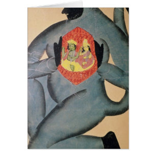 Hanuman, das Rama und Sita aufdeckt