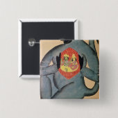 Hanuman, das Rama und Sita aufdeckt Button (Vorne & Hinten)