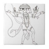 Hanuman Fliese (Vorderseite)