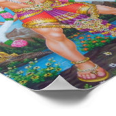 Hanuman, indian poster (Ecke)