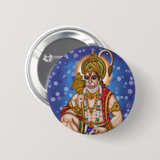 Hanuman-Knopf Button (Vorne & Hinten)