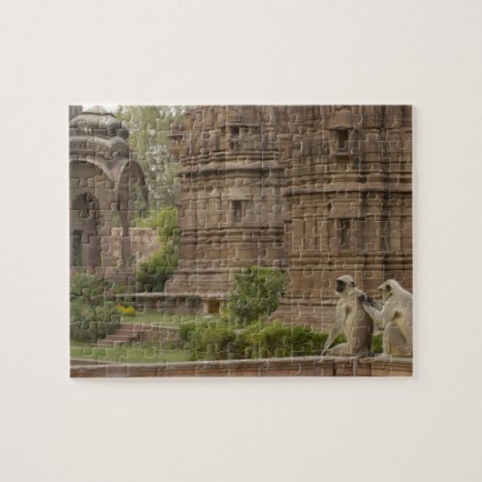 Hanuman Languren oder Schwarzgesicht-, Gewöhnliche Puzzle (Horizontal)