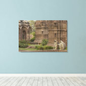 Hanuman-Langurs oder schwarz, gemein oder grau Leinwanddruck (Insitu (Holzboden))