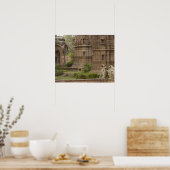 Hanuman-Langurs oder schwarz, gemein oder grau Poster (Küche)