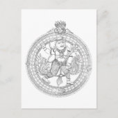 Hanuman Monkey God Postkarte (Vorderseite)