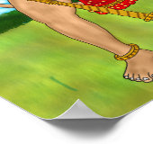 Hanuman-Plakat Poster (Ecke)