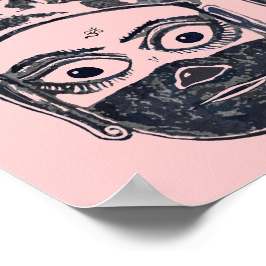 Hanuman Pop Art Poster (Ecke)