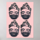 Hanuman Pop Art Poster (Vorne)