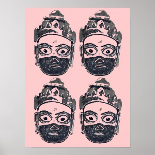 Hanuman Pop Art Poster (Vorne)