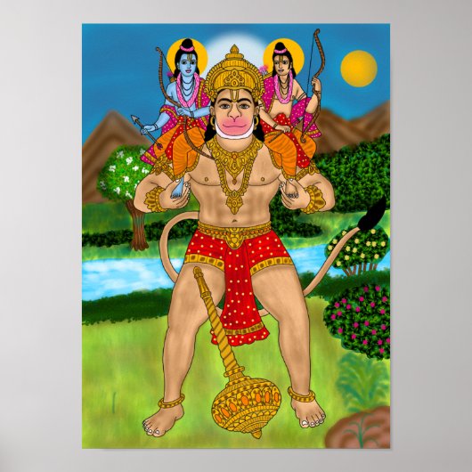 Hanuman Poster (Vorne)