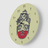 Hanuman Sanskrit Wanduhr (Winkel)