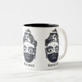 Hanuman Tasse (B/W) (VorderseiteRechts)