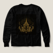 Hanuman Thai Temple T-Shirt – Mythical Warrior Str (Design Rückseite)