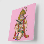 Hanuman Wanduhr (Winkel)
