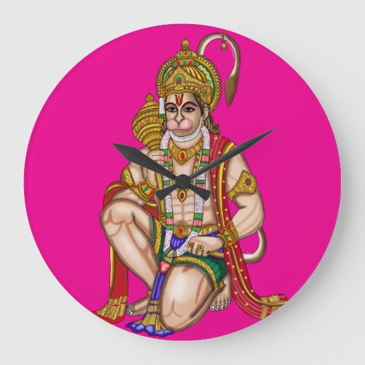 Hanuman Wanduhr (Vorderseite)