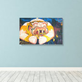 Hanuman Wrapped Canvas Leinwanddruck (Insitu (Holzboden))