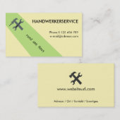 hanwerkerservice visitenkarte (Vorne/Hinten)