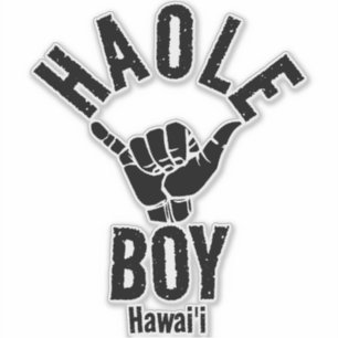 HAOLE BOY SHAKA HAWAII AUFKLEBER