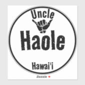 HAOLE UNCLE SHAKA HAWAII AUFKLEBER (Blatt)