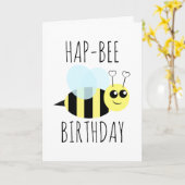 Hap Bee Birthday Karte (Gelbe Blume)