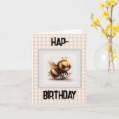 Hap Bee Birthday Karte (Gelbe Blume)