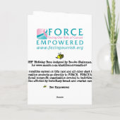 HAP "BEE" Geburtstag Karte (Rückseite)