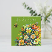 Hap - Biene zum Geburtstag (Stehend Vorderseite)