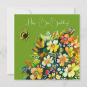 Hap - Biene zum Geburtstag (Vorderseite)