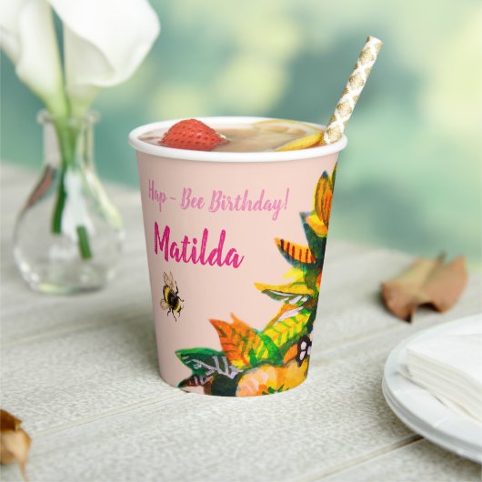 Hap - Biene zum Geburtstag Pappbecher (In Situ)