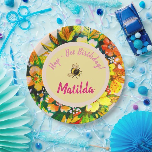 Hap - Biene zum Geburtstag Pappteller (Party)