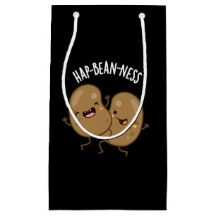 Hap-bohnen-ness Funny Bean Pun Dark BG Kleine Geschenktüte