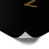 Hap-bohnen-ness Funny Bean Pun Dark BG Poster (Ecke)