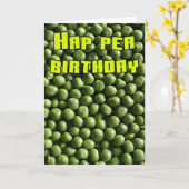 Hap Pea Birthday Karte (Gelbe Blume)