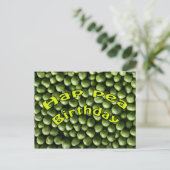 Hap Pea Birthday Postkarte (Stehend Vorderseite)